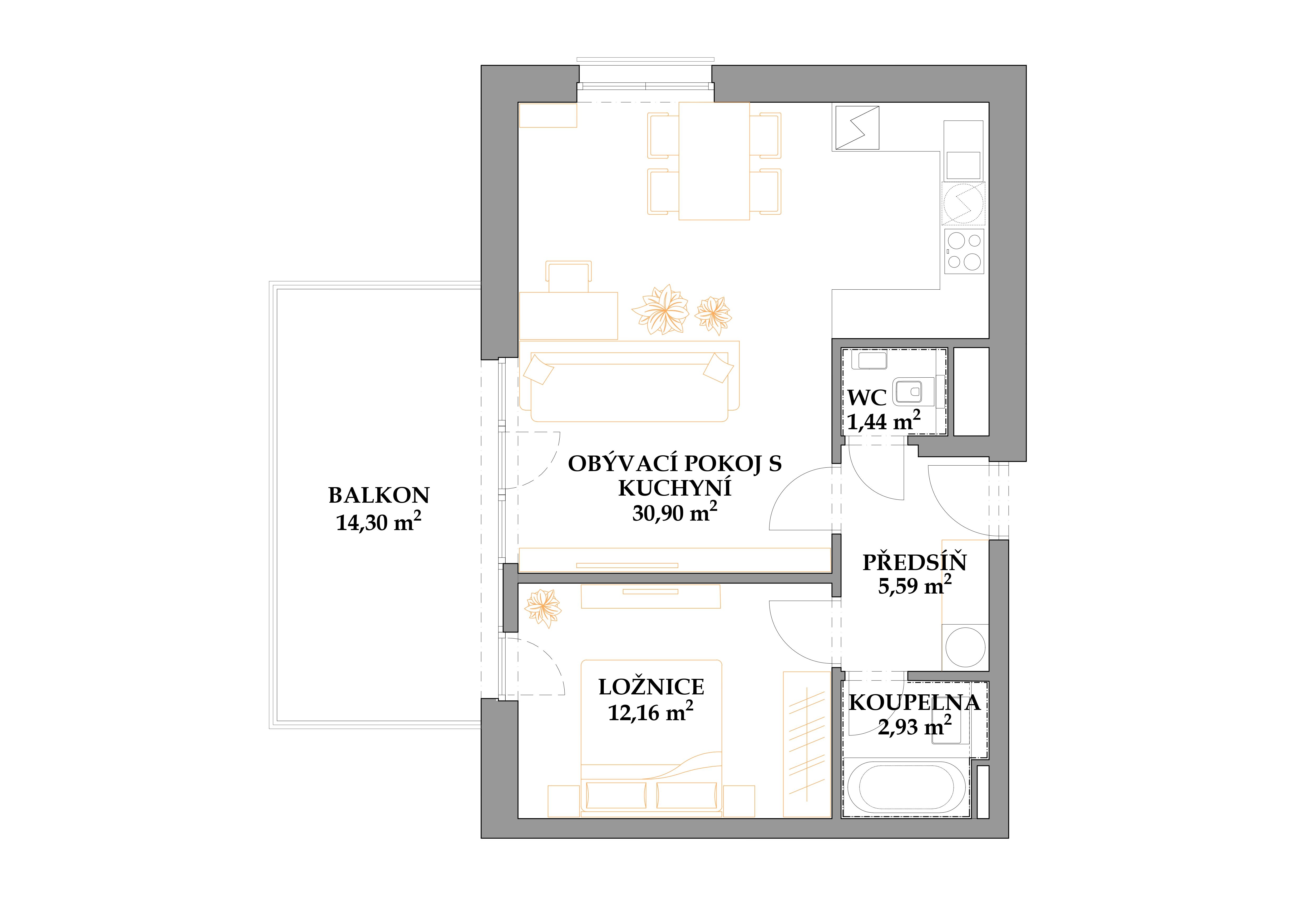 pudorysy-byty/b-02/2-3-01