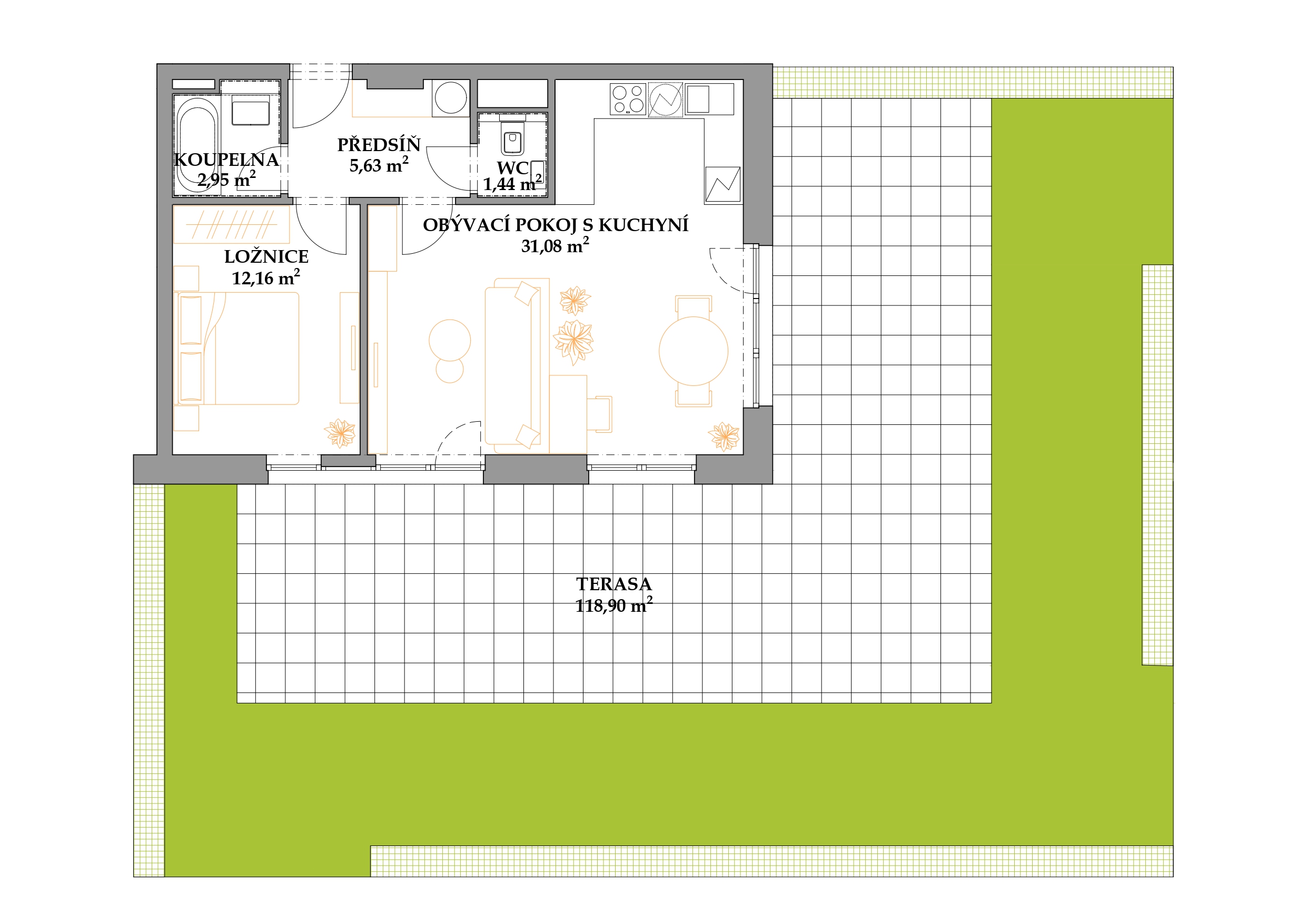 pudorysy-byty/b-03/3-1-03-pudorys