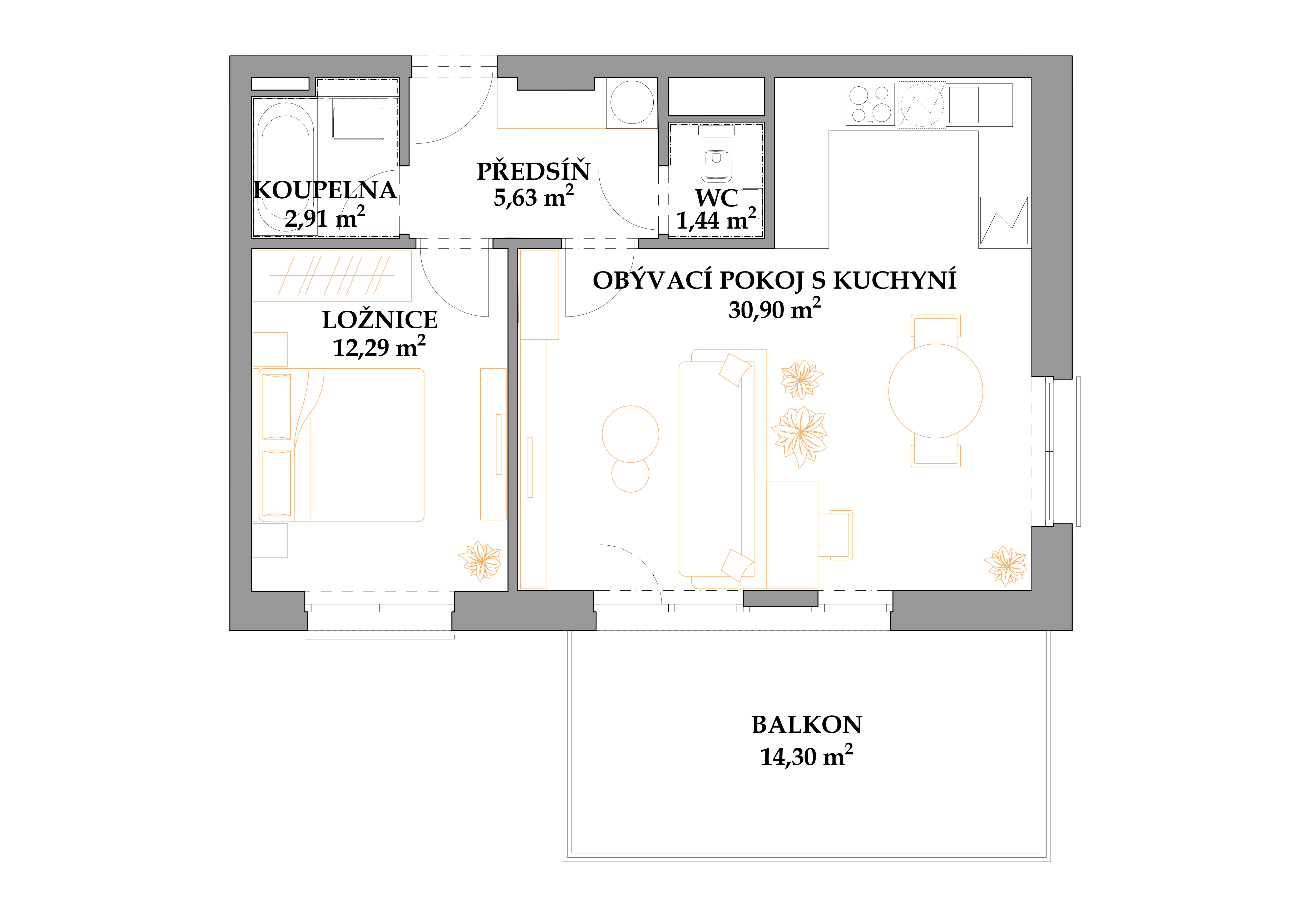 pudorysy-byty/b-03/3-2-03